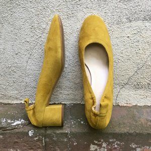 Everlane The Day Heel - Citron Suede